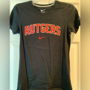 NIKE RUTGERS Women Ladies TShirt Shirt Size Medium Slim Fit NEW WITHOUT TAGS
